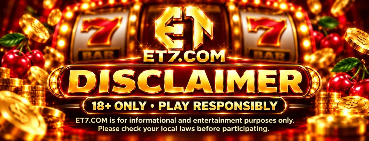 ET7 Game Disclaimer explaining information limits and external links